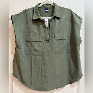 Old Navy Green Sleeveless Top